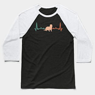 Heartbeat Line With An Otter Baseball T-Shirt